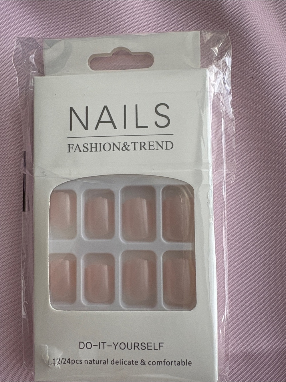 Press on Nails Short Length Glossy Peach